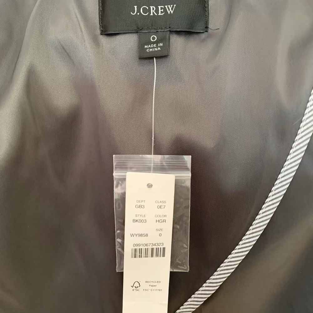 J. Crew Devon Blazer In Drapery Flannel Graphite - Picture 4 of 6
